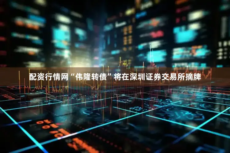 配资行情网“伟隆转债”将在深圳证券交易所摘牌